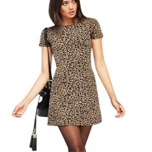 Reformation Cheetah Dress XS
